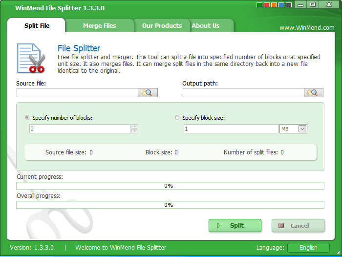 WinMend File Splitter 官方版